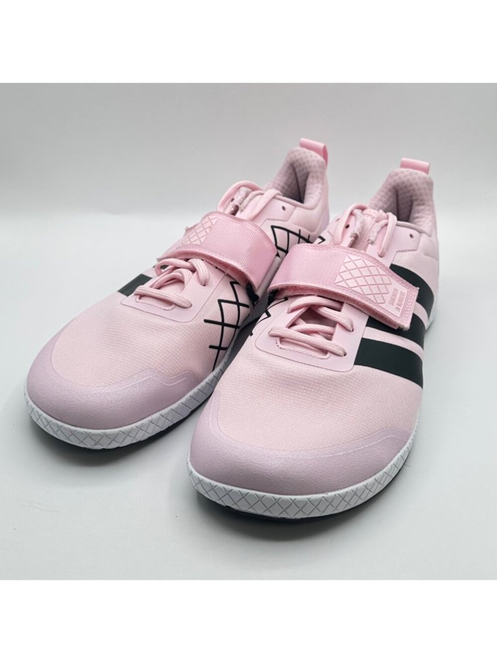 Men's Adidas The Total 2 Weightlifting Shoes Clear Pink Core Black Sz10 JP9869